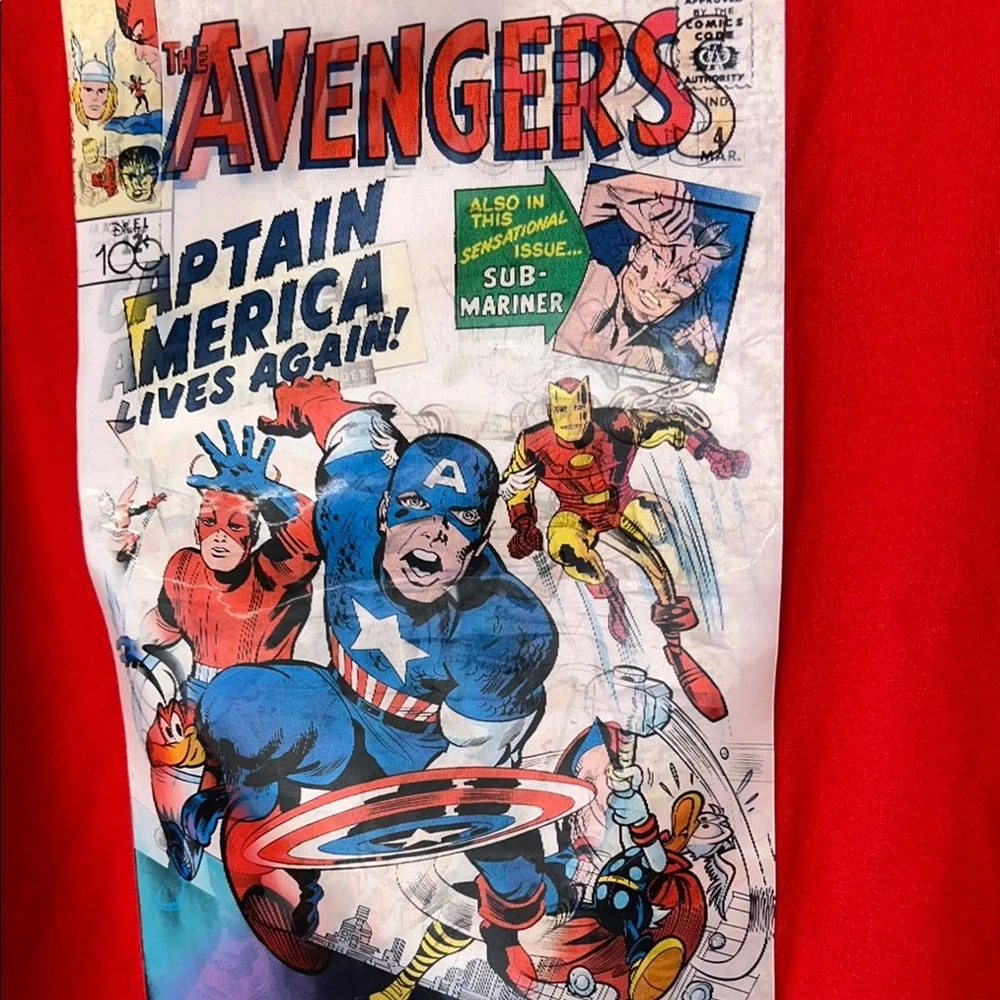 Marvel Red Avengers Graphic T-Shirt - Picture 3 of 7